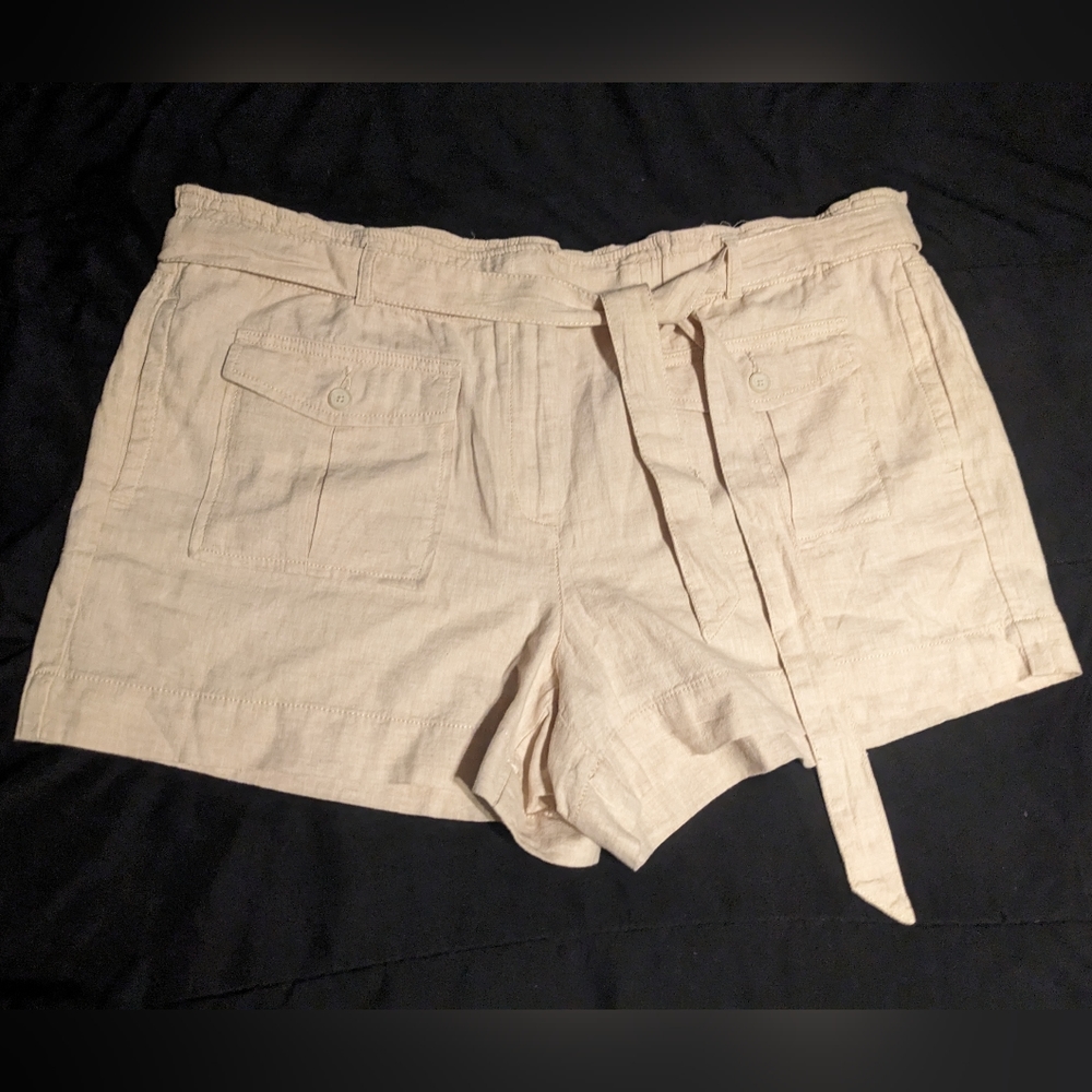 Loft XL linen blend shorts